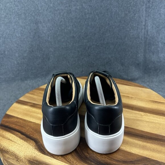 Greats Brooklyn Womens 40 10 The Royale Sneakers Shoes Black Leather Casual - Picture 6 of 11